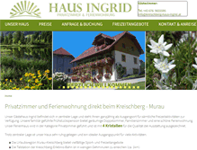 Tablet Screenshot of kreischberg-haus-ingrid.at